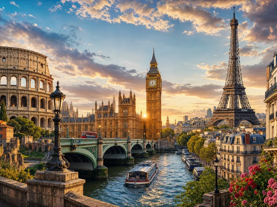 London, Paris & Rome