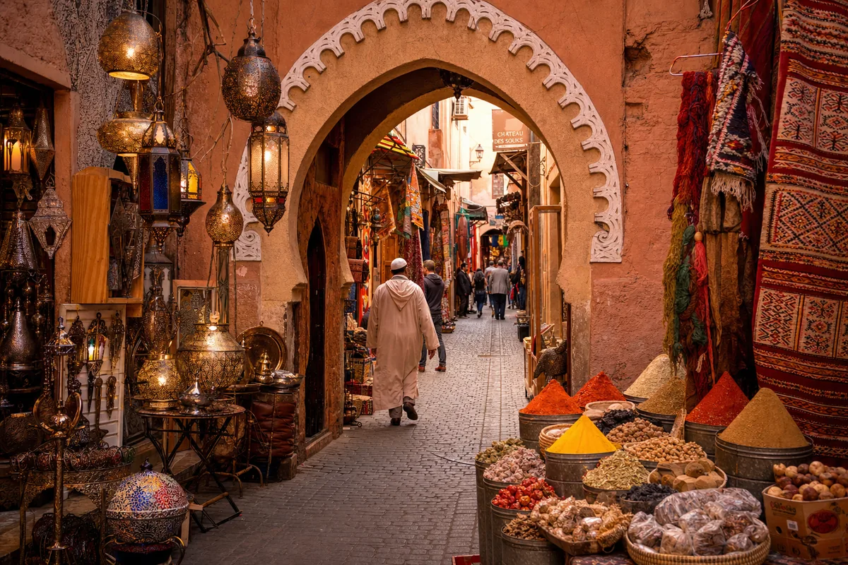 Marrakech souk, Morocco